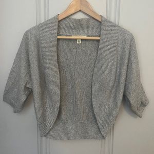 Banana Republic silver sparkle shrug